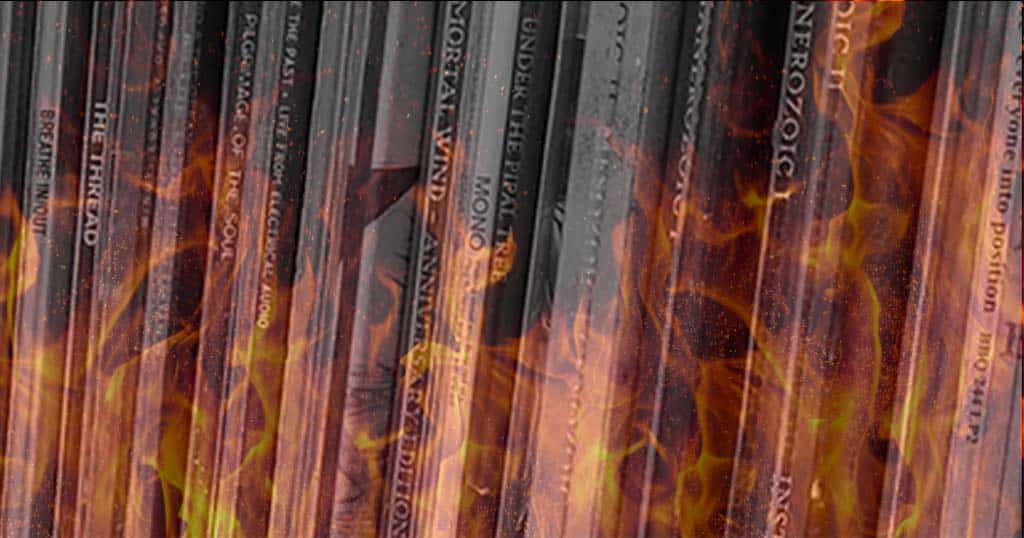 Plattensammlung durch Großband zerstört