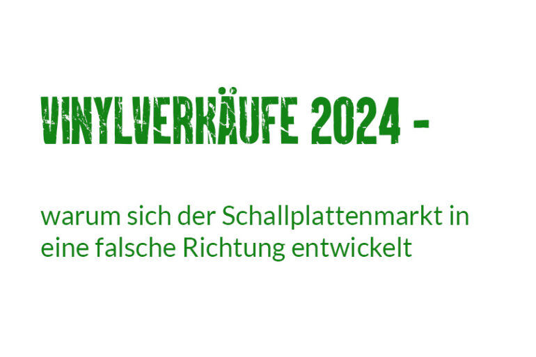 Die Vinylverkäufe sind 2024 eingebrochen – oder doch nicht?